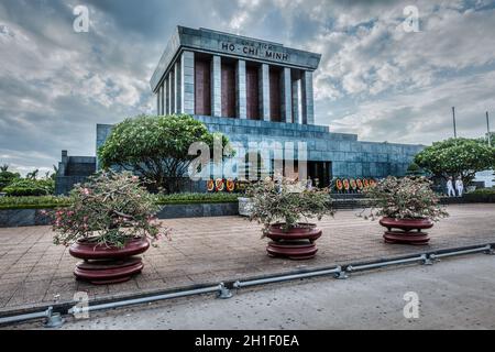 HANOÏ, VIETNAM - 11 JUIN 2011 : mausolée de Ho Chi Minh.Ho Chi Minh était un leader révolutionnaire communiste vietnamien, premier ministre et président de V Banque D'Images