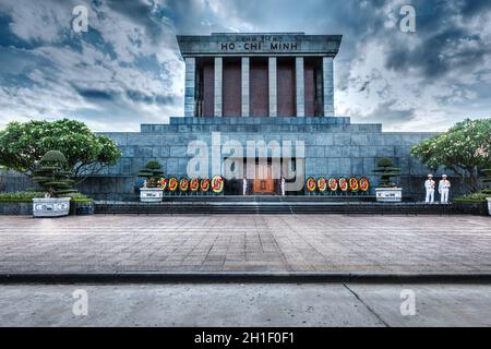 HANOÏ, VIETNAM - 11 JUIN 2011 : mausolée de Ho Chi Minh.Ho Chi Minh était un leader révolutionnaire communiste vietnamien, premier ministre et président de V Banque D'Images
