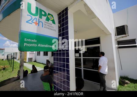 camacari, bahia / brésil - 17 octobre 2019 : façade de l'unité de soins d'urgence dans le quartier de Gravata dans la ville de Camaçari. *** Capti local Banque D'Images