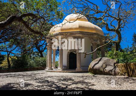 SINTRA, PORTUGAL - Mai 2018 : Jardins de Pena Park à la municipalité de Sintra Banque D'Images