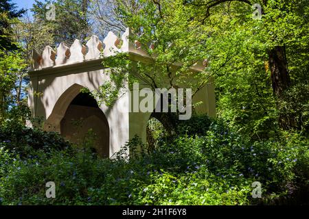 SINTRA, PORTUGAL - Mai 2018 : Jardins de Pena Park à la municipalité de Sintra Banque D'Images