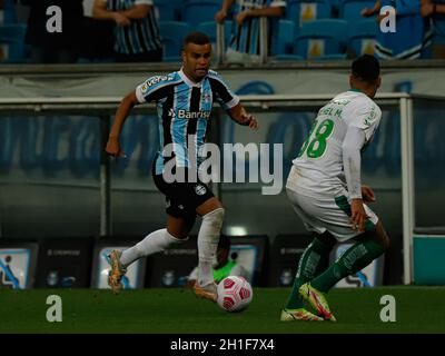 RS - Porto Alegre - 10/17/2021 - BRÉSILIEN A 2021 - GREMIO X JEUNESSE - joueur d'Alisson Gremio lors d'un match contre Juventude au stade Arena do Gremio pour le brésilien A 2021 championnat.Photo: Maxi Franzoi/AGIF/Sipa USA Banque D'Images