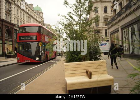 Place Regent Street dans le centre de Londres Banque D'Images