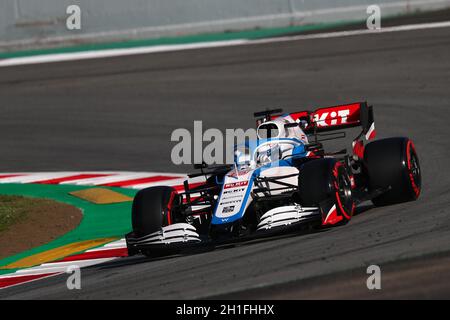 Barcelone, Espagne.19 février 2020.Test pré-saison de formule 1.Nicholas Latifi - Rokit Williams Racing FW42 sur la piste Banque D'Images