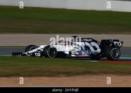 Barcelone, Espagne.19 février 2020.Test pré-saison de formule 1.Daniil Kvyat - AlphaTauri AT01 sur la piste Banque D'Images