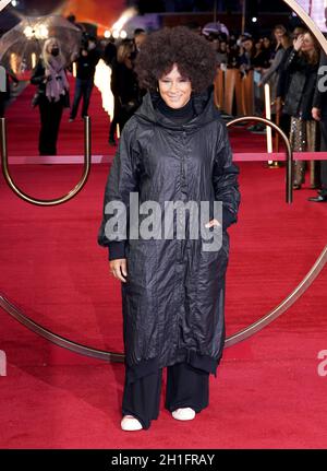 Golda Rosheuvel participe à une projection spéciale de Dune à l'Odeon Leicester Square à Londres.Date de la photo: Lundi 18 octobre 2021. Banque D'Images