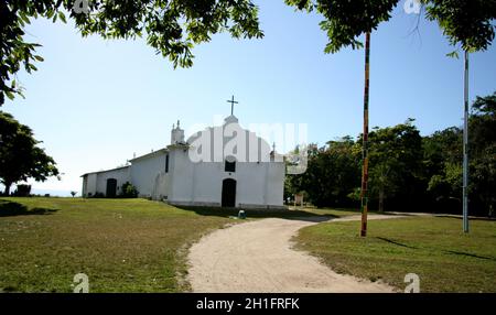 porto seguro, bahia / brésil - 2 février 2008 : vue sur l'église de Sao Joao Batista dans le quartier de Trancoso à Porto Seguro. *** Légende locale *** Banque D'Images