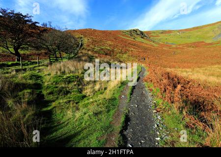 White Horse Bent est tombé près du village de Scales, Lake District National Park, Cumbria, Angleterre Banque D'Images