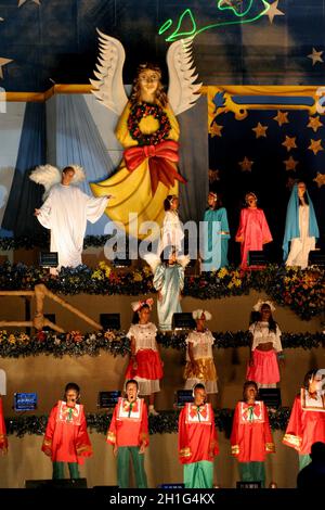 salvador, bahia / brésil - décembre 16 2006: Des enfants sont vus dans une représentation de choeur à Santa Casa da Misericordia dans la ville de Salvador. Banque D'Images