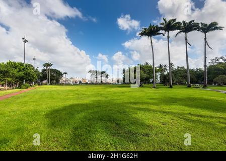 Fort-de-France, Martinique - 19 décembre 2016 : Savane park à Fort-de-France, France, ministère de l'outre-mer des Caraïbes Martinique, Petites Antilles, Banque D'Images