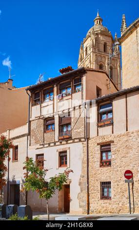 Quartier juif de Ségovie.Castille et Leon, Espagne. Banque D'Images