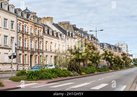 Cherbourg-Octeville, France - 22 mai 2017 : Street View de la ville côtière de Cherbourg-Octeville, Normandie, France. Banque D'Images