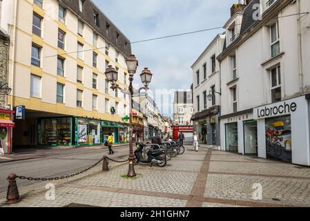 Cherbourg-Octeville, France - 22 mai 2017 : Street View de la ville côtière de Cherbourg-Octeville, Normandie, France. Banque D'Images