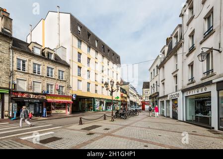 Cherbourg-Octeville, France - 22 mai 2017 : Street View de la ville côtière de Cherbourg-Octeville, Normandie, France. Banque D'Images