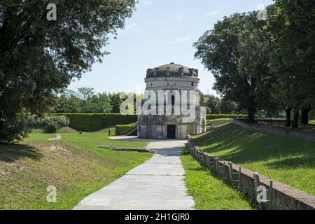 Vue extérieure du mausolée de Théodoric à Ravenne, Italie Banque D'Images