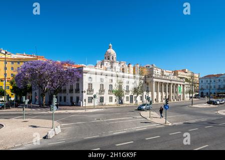 Lisbonne, Portugal - le 19 mai 2017 : vue sur le Musée Militaire (Museu Militar de Lisboa) dans une journée de printemps à Lisbonne, Portugal. Banque D'Images