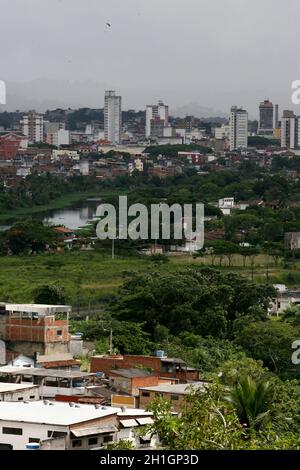 Itabuna, bahia / brésil - 30 janvier 2012 : vue aérienne de la ville d'Itabuna, dans le sud de Bahia. Banque D'Images