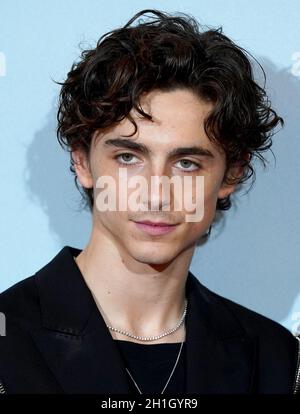 Timothée Chalamet assiste à une projection spéciale de Dune à l'Odeon Leicester Square à Londres.Date de la photo: Lundi 18 octobre 2021. Banque D'Images