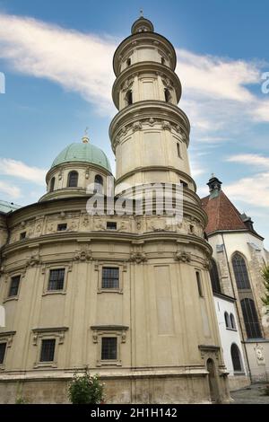 Graz, Autriche. Août 2020. Vue panoramique sur le mausolée de l'empereur Ferdinand II Banque D'Images