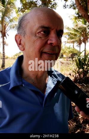 porto seguro, bahia / brésil - 3 janvier 2010: José Serra, ancien gouverneur de l'État de Sao Paulo est vu dans le quartier de Trancoso, dans la ville Banque D'Images