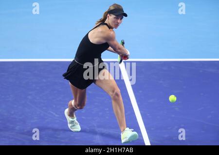 Moscou, Russie - 18 OCTOBRE 2021, Liudmila Samsonova pendant la VTB Kremlin Cup 2021 au Palais de gymnastique Irina Viner-Usmanova à MOSCOU, - 18 OCTOBRE : (photo d'Anatoliy Medved) Banque D'Images