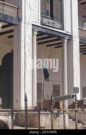 Zanzibar, Tanzania - July 18, 2017: Makumbusho Huu national museum in Zanzibar, Tanzania. Stock Photo