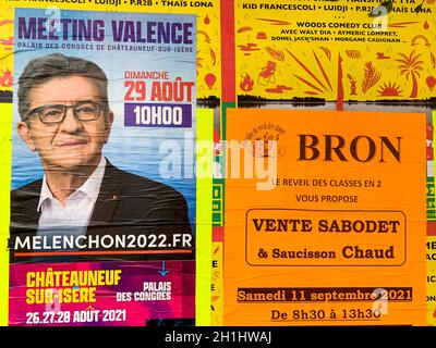 Jean-Luc Mélanchon, affiche politique, France Banque D'Images