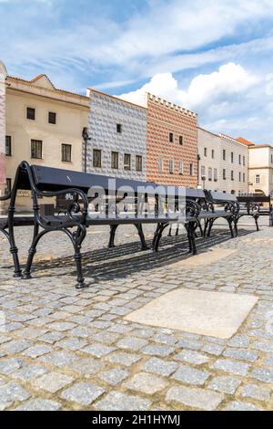 La ville d'Olad Slavonice en République tchèque Banque D'Images