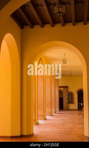 Medina DEL CAMPO, ESPAGNE - 24 avril 2019: Intérieur Castillo de la Mota, le Château de Medina del Campo, à Valladolid, León. Espagne Banque D'Images