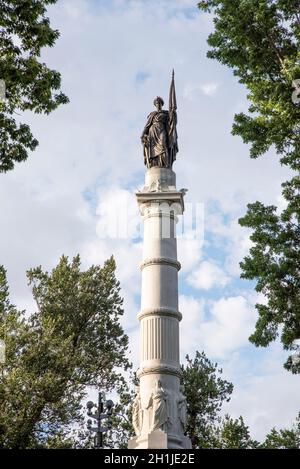 Le Monument des soldats et des marins sur Boston Common à Boston, dans le Commonwealth des États-Unis du Massachusetts. Banque D'Images