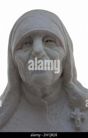 Mère Teresa monument à Skopje, Macédoine Banque D'Images