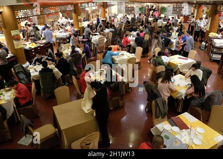 Le bâtiment d'origine du restaurant Quanjude dans la rue Qianmen à Beijing, en Chine Banque D'Images