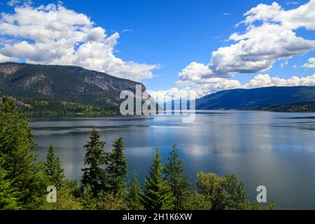 Salmon Arm est une ville du district régional de Columbia Shuswap dans le sud de l'intérieur de la province canadienne de la Colombie-Britannique.Salmon Arm est ho Banque D'Images