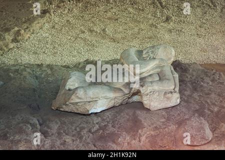 Portugal, Libon, Lisbonne, ruines du théâtre romain de 100BC Banque D'Images