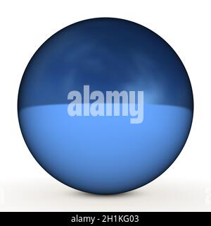 Rendu 3D de Neptune isolé sur fond blanc Banque D'Images