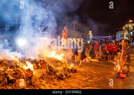 Bukit Mertajam, Penang/Malaisie - août 17 2019 : fête des fantômes affamés. Banque D'Images