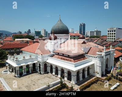 Georgetown, Penang/Malaysia - Fév 28 2020: Architecture Mosquée Kapitan Keling Banque D'Images
