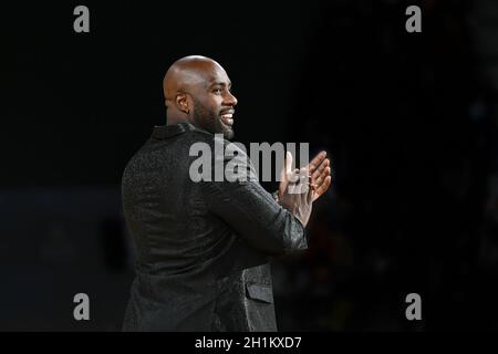 Teddy Riner lors du Grand Chelem 2021 de Paris, Judo, le 16 octobre 2021 à l'AccorHotels Arena de Paris, France - photo : Victor Joly/DPPI/LiveMedia Banque D'Images