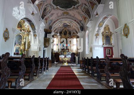 römisch-katholische Pfarrkirche St. Georgen Obermais, Meran, Südtirol, Italie Banque D'Images