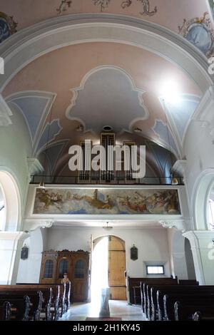 römisch-katholische Pfarrkirche St. Georgen Obermais, Meran, Südtirol, Italie Banque D'Images