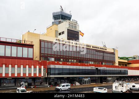 Madrid, Espagne - 22 novembre 2019 : terminal 2 de l'aéroport de Madrid Barajas en Espagne. Banque D'Images
