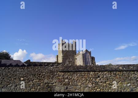 L'abbaye de Tintern est aujourd'hui une ancienne abbaye cistercienne du comté de Wexford en République d'Irlande. Banque D'Images