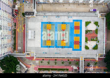 CHOI Hung, Hong Kong 16 mai 2019 : vue de dessus du domaine Choi Hung Banque D'Images