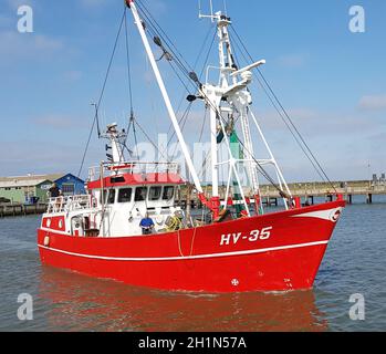 krabbenkutter, hafen, havneby Banque D'Images