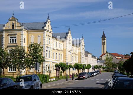 Au Kursalon, Lipik plus importante et la plus représentative des capacités en Croatie health resort est maintenant utilisée comme un hôpital. Zagreb, Croatie Banque D'Images