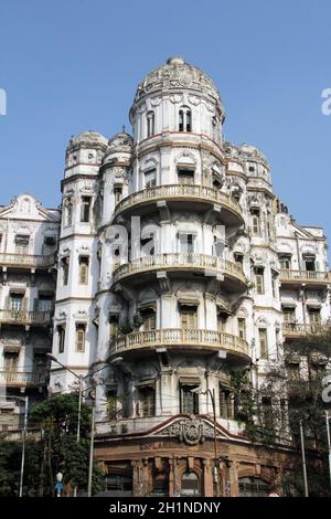 Esplanade mansions construite pendant l'ère coloniale Britannique lorsque Kolkata était la capitale de l'Inde britannique Banque D'Images