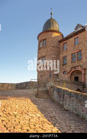 Paysage nocturne autour du château de Wertheim dans le sud de l'Allemagne Banque D'Images