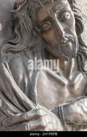 Photo portrait de la statue de Jésus-Christ Banque D'Images