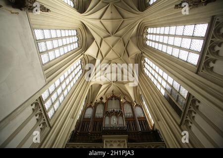 L'intérieur de Maria am Gestade église de Vienne Banque D'Images