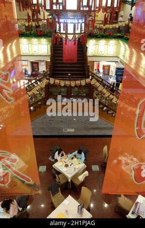 Le bâtiment d'origine du restaurant Quanjude dans la rue Qianmen à Beijing, en Chine Banque D'Images